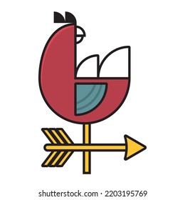 Weather vane icon set design template vector illustration