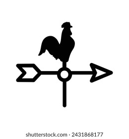 weather vane icon. sign for mobile concept and web design. vector illustration