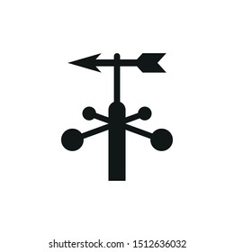 Weather Vane Icon. Simple Vector Illustration.