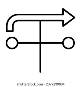 Weather Vane icon vector image. Can also be used for web apps, mobile apps and print media.