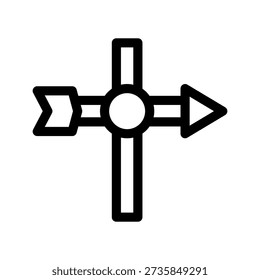 Weather Vane Icon Vector Symbol Design Illustration