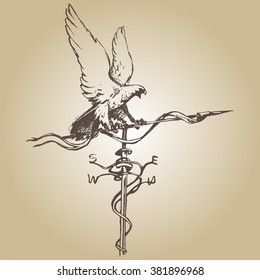 Weather vane illustration