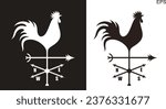 Weather Vane logo. Rooster Weather Vane
