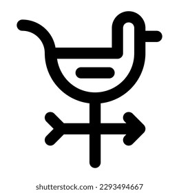 Wetterblane in Umrisssymbol