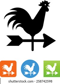 2D Rooster Weathervane 