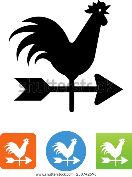 Weather vane with rooster\
icon