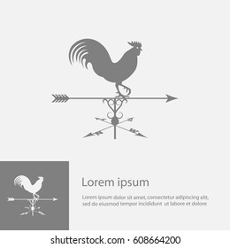 Weather Vane, rooster, silhouette