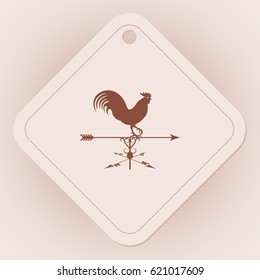 Weather Vane, rooster, silhouette