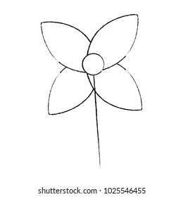 weather vane in a shape of flower decoration
