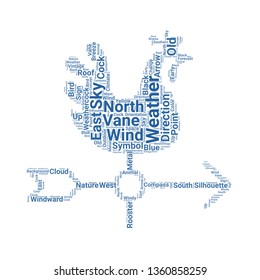weather vane word cloud. tag cloud about weather vane.