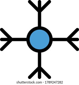 weather vector flat color icon 