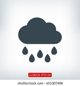 weather vector icon, vector best flat icon, EPS