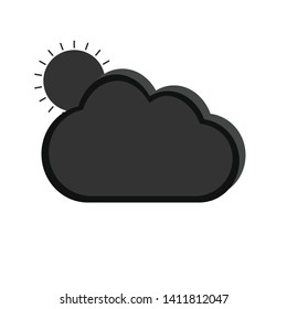 Weather vector icon, mobile weather icon