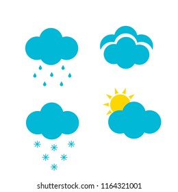 weather vector icon set 
