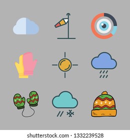 weather vector icon set