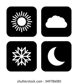 weather vector icon set