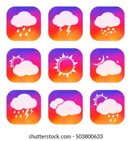 Weather vector icons