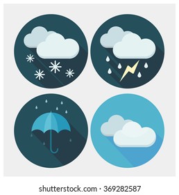 weather vector icons bundle