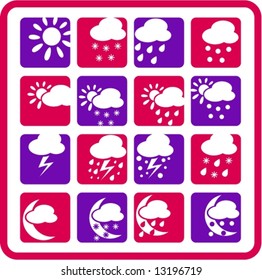 Weather vector iconset