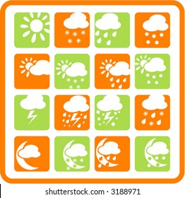 Weather vector iconset