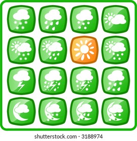Weather vector iconset