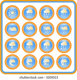 Weather vector iconset