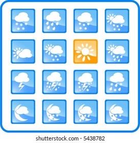 Weather vector iconset