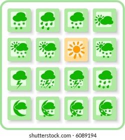 Weather vector iconset