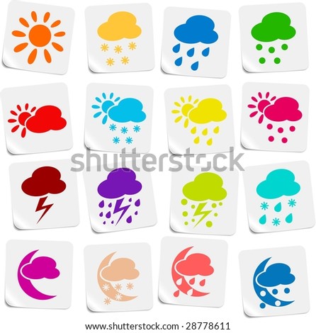 Weather vector iconset