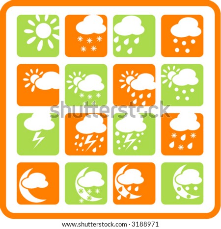 Weather vector iconset