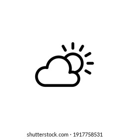 Plantilla del logotipo de la ilustración del vector meteorológico para muchos fines. Aislado sobre fondo blanco.