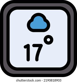 ilustración de vectores meteorológicos en un fondo transparente.Símbolos de calidad premium.Iconos vectores de trazo para el diseño de conceptos y gráficos.