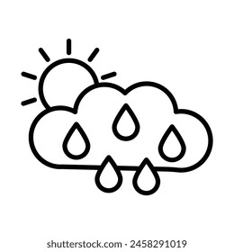 weather Vector Line Icon Design