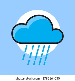 Weather vector outline icon. In addition to the weather icon, it can be used for illustration on t-shirts, books, feed content, posters and other publications