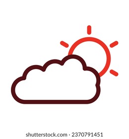 Weather Vector Thick Line Two Color Icons For Personal And Commercial Use.
