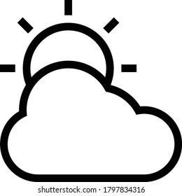 weather vector thin line icon 
