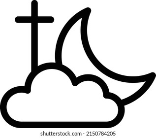 weather vector thin line icon