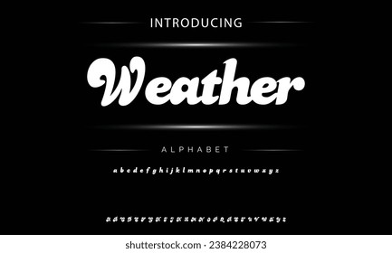 Weather Vintage decorative font  with label design and background pattern