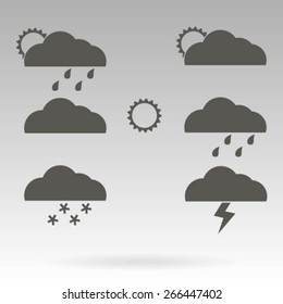 Weather Web Icons Set