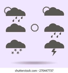 Weather Web Icons Set