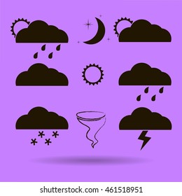 Weather Web Icons Set