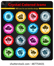 weather web icons for user interface design