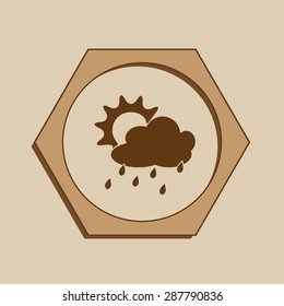 Weather Web vector icon