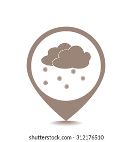 Weather Web vector icon