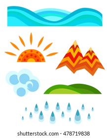 Weather widget and icons