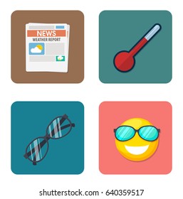 Weather widget and icons
