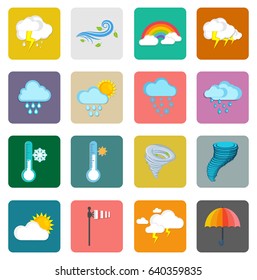 Weather widget and icons