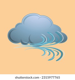 weather wind clowd sky vector 2D legokjambe