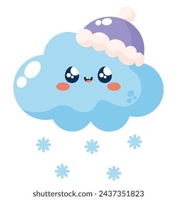 weather winter cute illustration vector