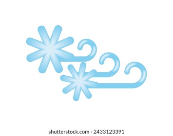 weather winter winds illustration vector